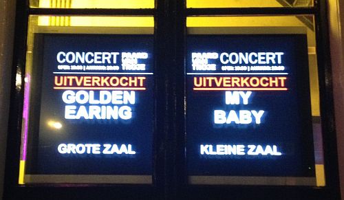 Golden Earring show ticket guest October 15 2015 Paard van Troje Den Haag